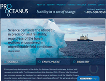 Tablet Screenshot of pro-oceanus.com